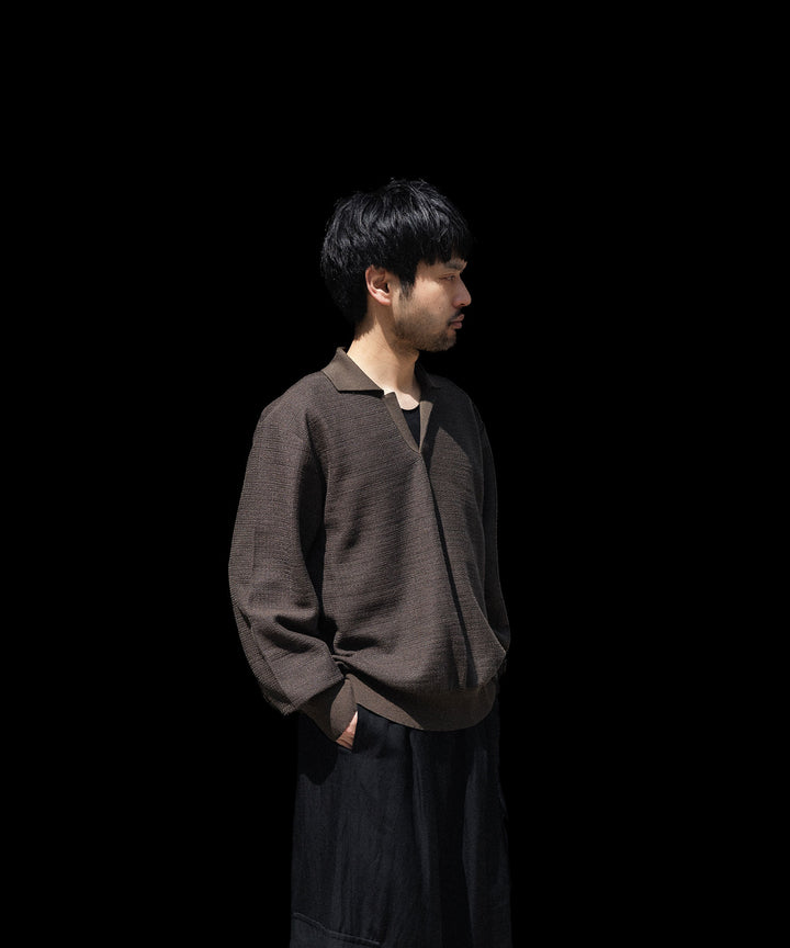 ssstein(シュタイン)のSLUB COTTON KNIT SKIPPER LS - KHAKIの公式通販サイトsession福岡セレクトショップ