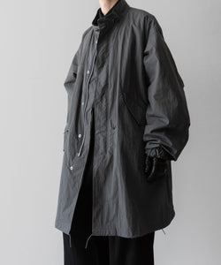 【ANTHEM A】MILITARY MULTI WAY OVER COAT - STEEL GRAY