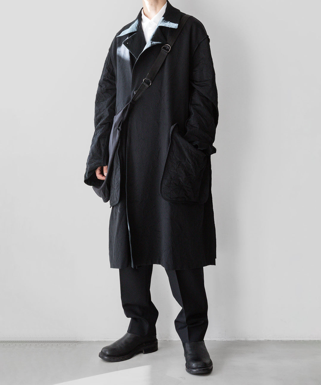 【KANEMASA PHIL.】CATCH WASHER TWILL STENCIL DOUBLE COAT - BLACK カネマサフィル sessionセッション福岡セレクトショップ 公式通販サイト