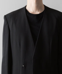 VEIN ヴェインのWO/VIS GABARDINE COLLARLESS JACKET - BLACKの公式通販サイトsession福岡セレクトショップ