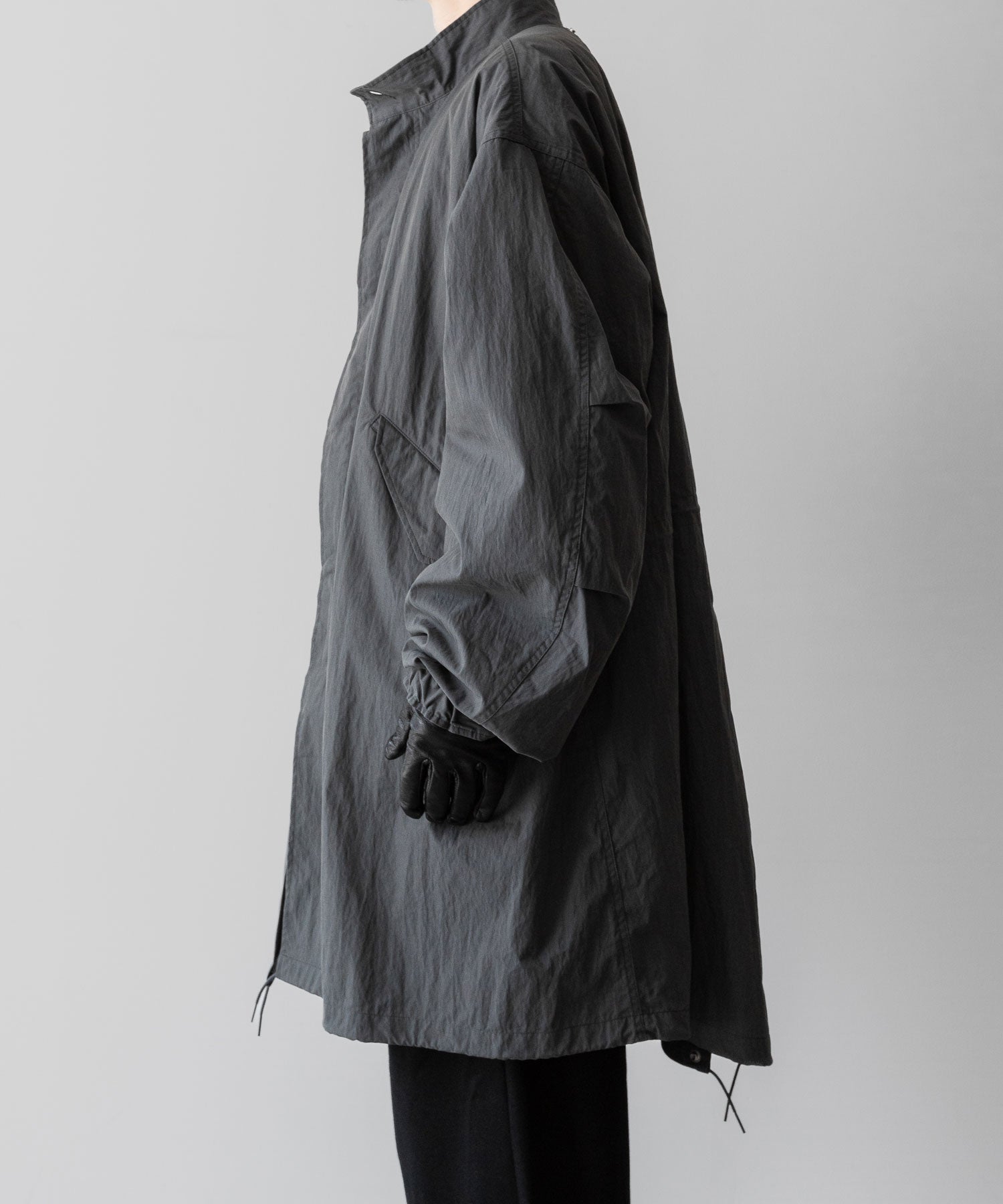 【ANTHEM A】MILITARY MULTI WAY OVER COAT - STEEL GRAY