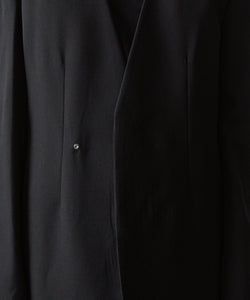 VEIN ヴェインのWO/VIS GABARDINE COLLARLESS JACKET - BLACKの公式通販サイトsession福岡セレクトショップ