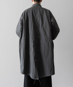 【ANTHEM A】MILITARY MULTI WAY OVER COAT - STEEL GRAY