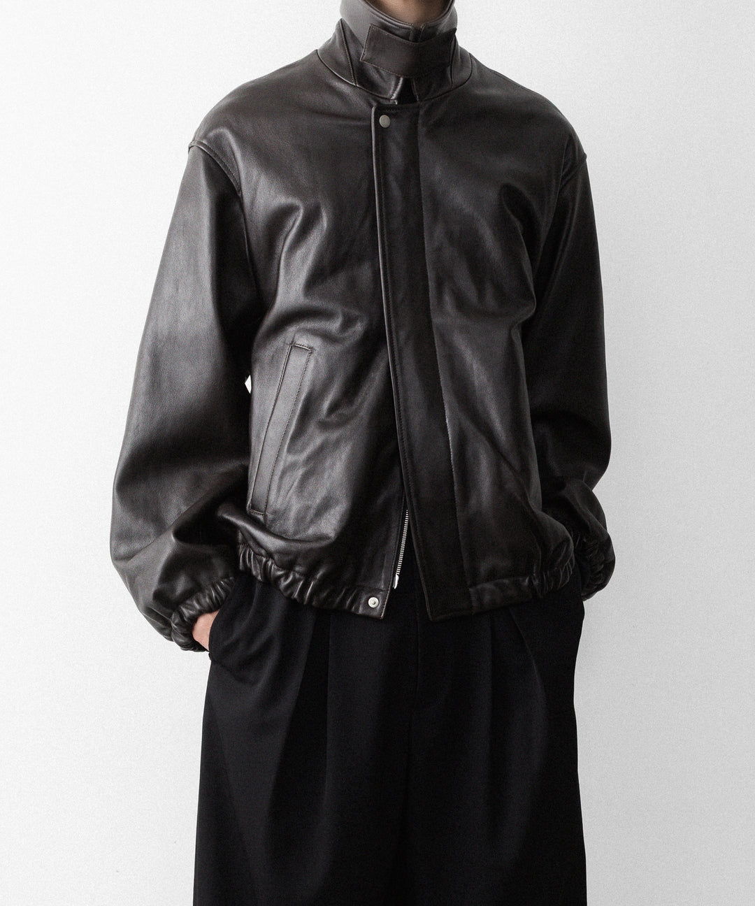 ssstein(シュタイン)のSHEEP LEATHER ZIP SHORT JACKET - VINTAGE BLACKの公式通販サイトsession福岡セレクトショップ