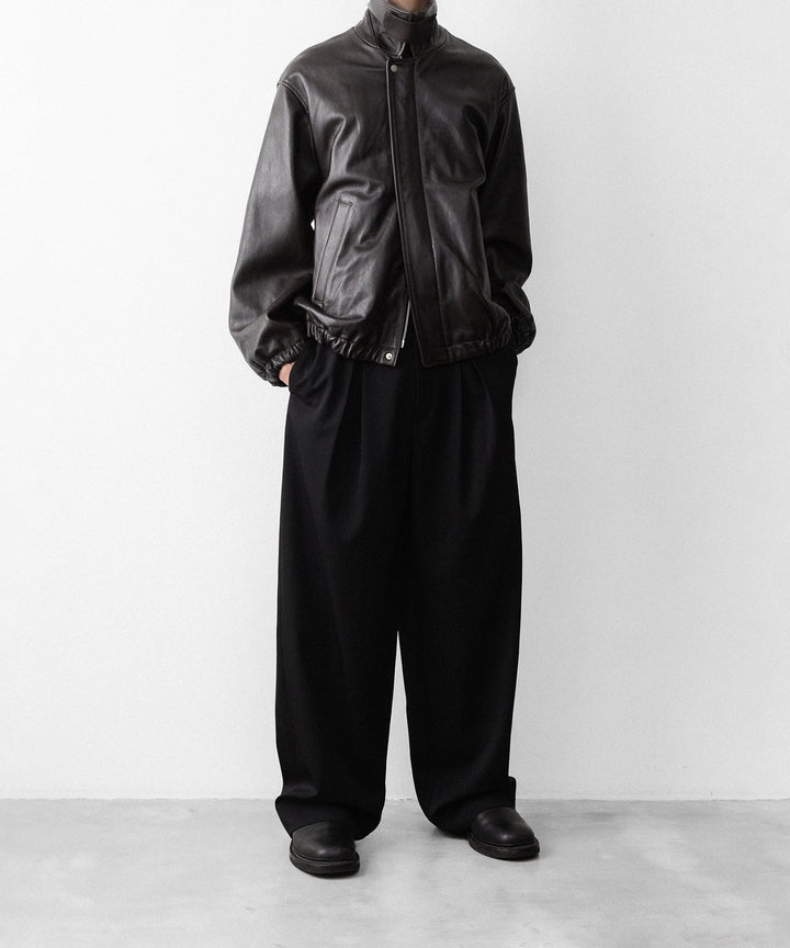 ssstein(シュタイン)のSHEEP LEATHER ZIP SHORT JACKET - VINTAGE BLACKの公式通販サイトsession福岡セレクトショップ
