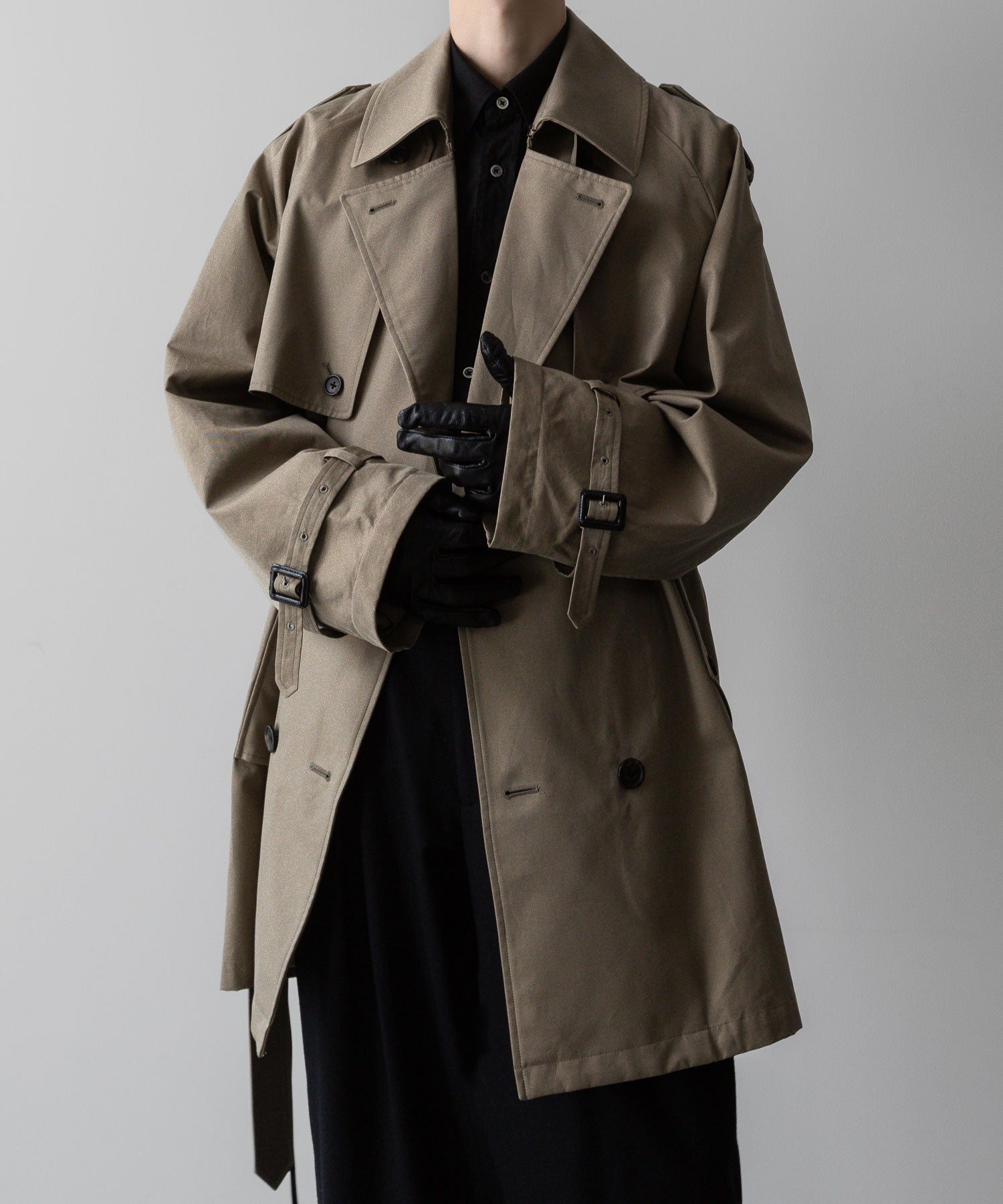 ssstein(シュタイン)の24AWコレクション LAYERED SHORT TRENCH COAT - BEIGE 公式通販サイトsession福岡セレクトショップ