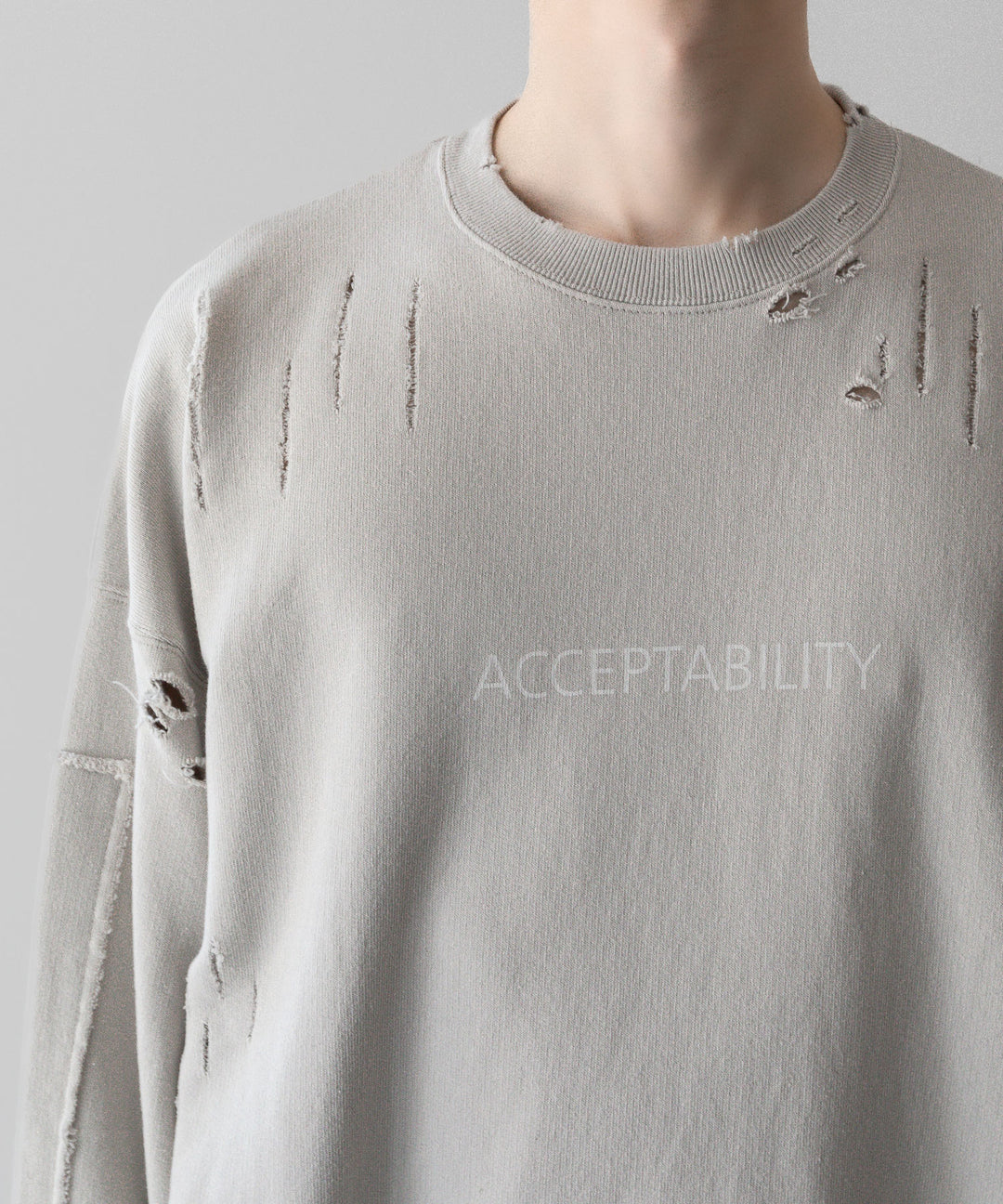 ssstein(シュタイン)の24AWコレクション OVERSIZED REBUILD SWEAT LS - GREIGE 公式通販サイトsession福岡セレクトショップ