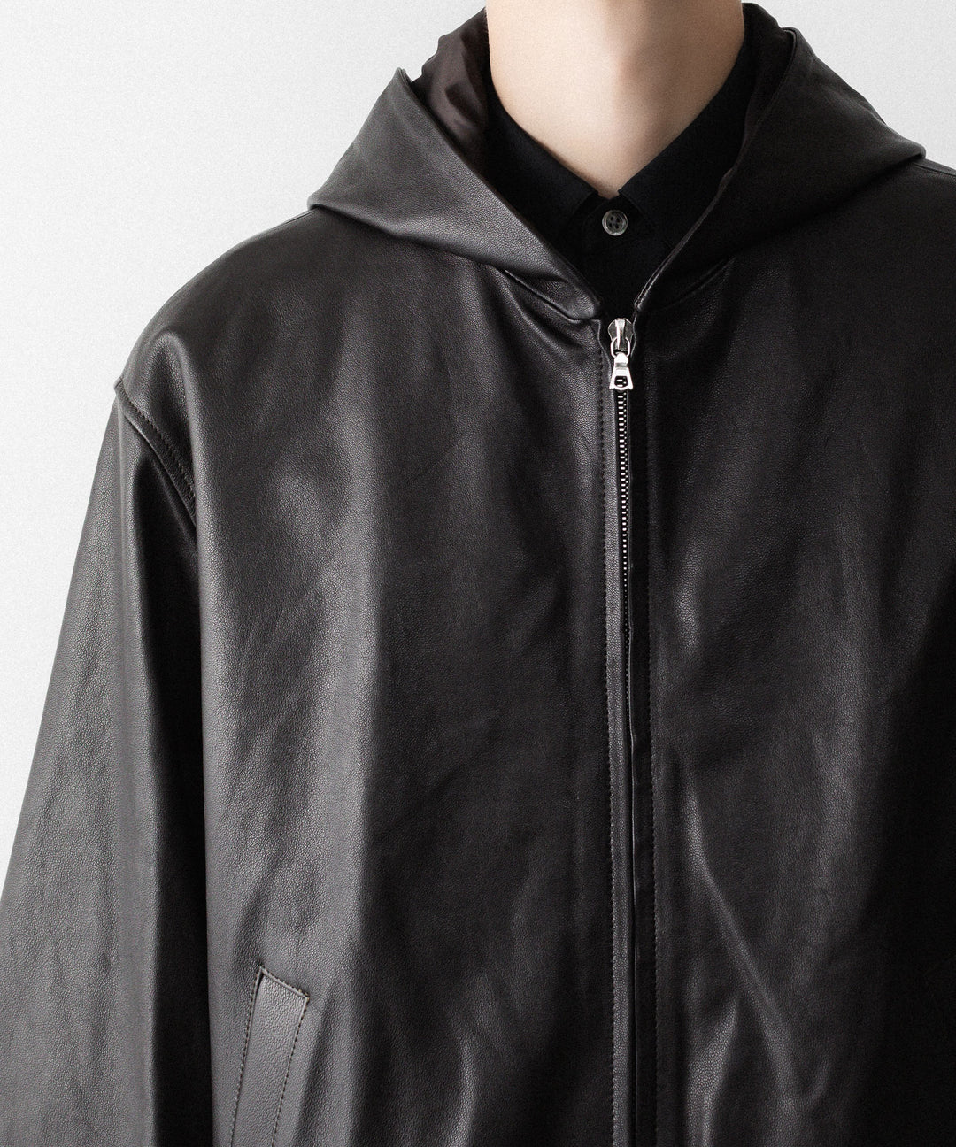 ssstein(シュタイン)のLAMB LEATER HOOD JACKET - GREY BROWNの公式通販サイトsession福岡セレクトショップ