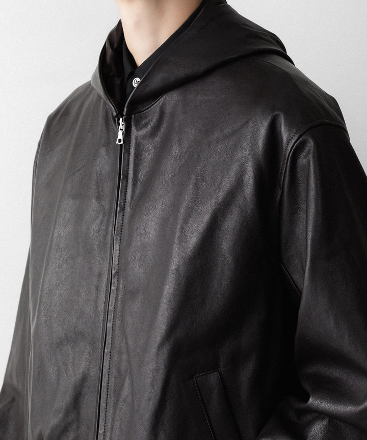ssstein(シュタイン)のLAMB LEATER HOOD JACKET - GREY BROWNの公式通販サイトsession福岡セレクトショップ