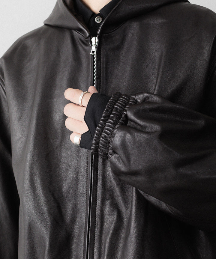 ssstein(シュタイン)のLAMB LEATER HOOD JACKET - GREY BROWNの公式通販サイトsession福岡セレクトショップ