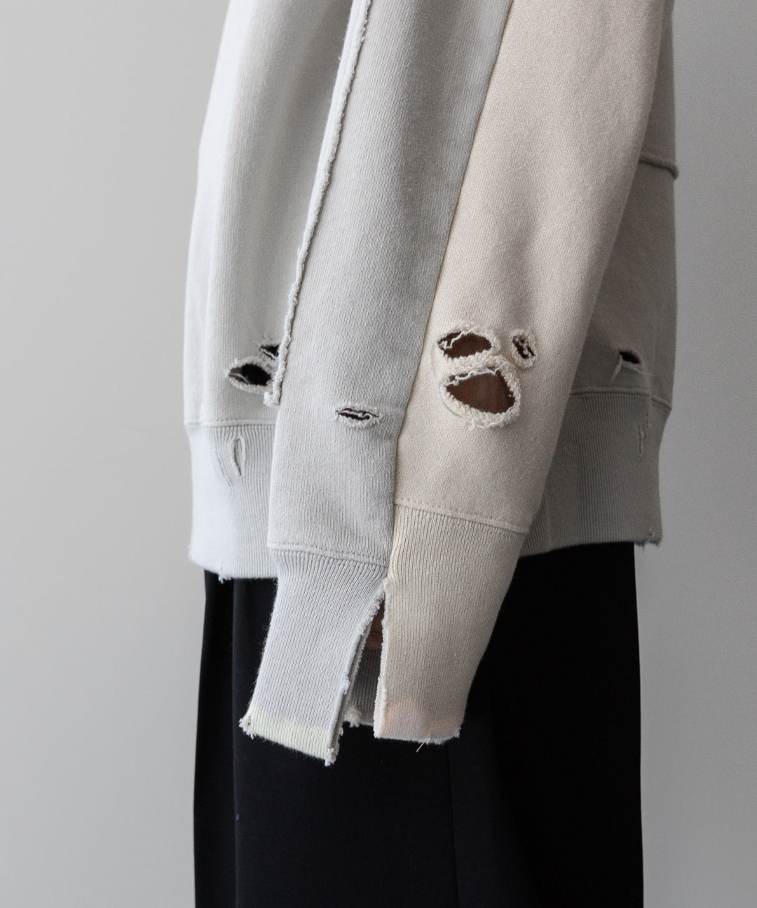 ssstein(シュタイン)の24AWコレクション OVERSIZED REBUILD SWEAT LS - GREIGE 公式通販サイトsession福岡セレクトショップ