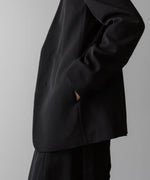 画像をギャラリービューアに読み込む, VEIN ヴェインのWO/VIS GABARDINE COLLARLESS JACKET - BLACKの公式通販サイトsession福岡セレクトショップ
