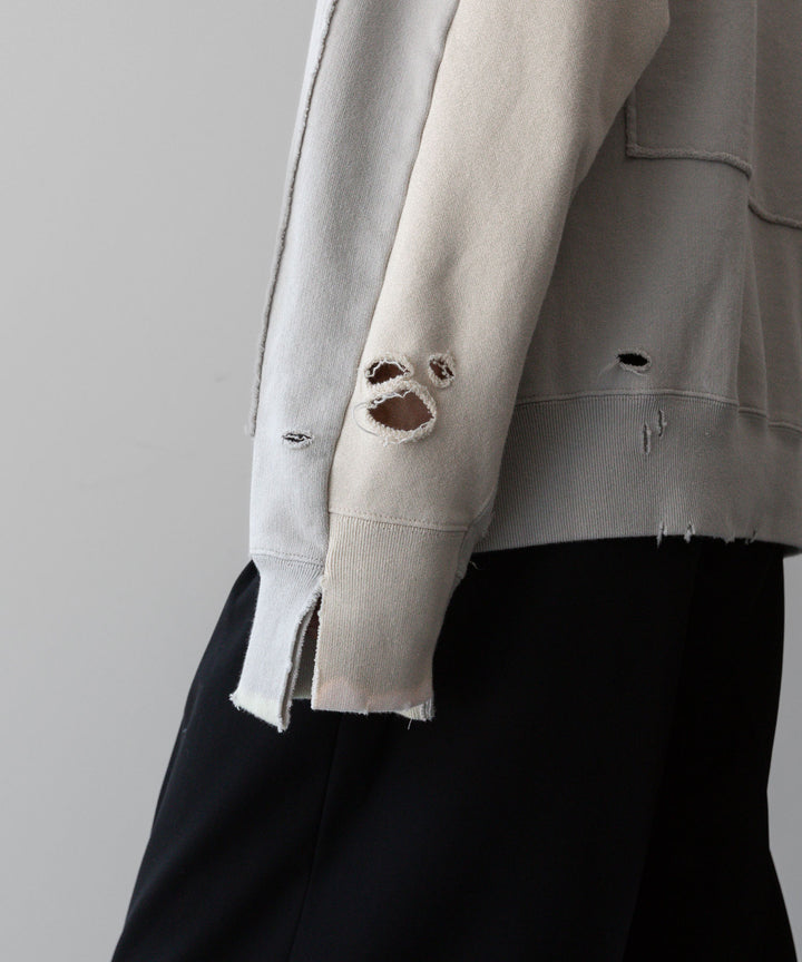 ssstein(シュタイン)の24AWコレクション OVERSIZED REBUILD SWEAT LS - GREIGE 公式通販サイトsession福岡セレクトショップ