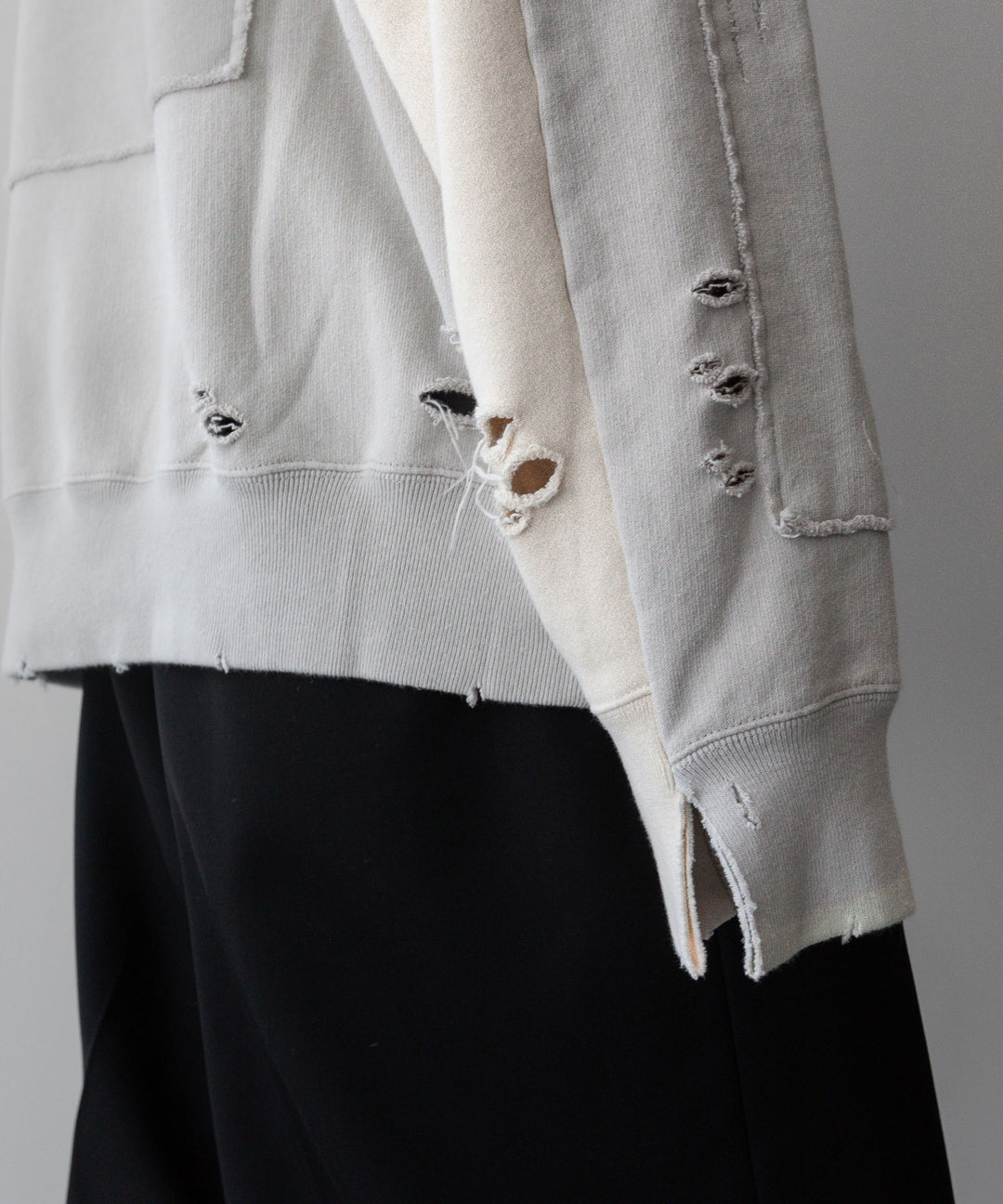 ssstein(シュタイン)の24AWコレクション OVERSIZED REBUILD SWEAT LS - GREIGE 公式通販サイトsession福岡セレクトショップ