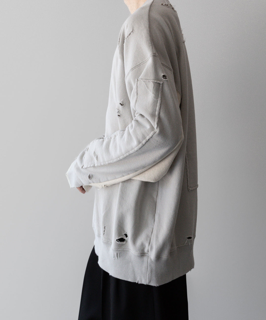 ssstein(シュタイン)の24AWコレクション OVERSIZED REBUILD SWEAT LS - GREIGE 公式通販サイトsession福岡セレクトショップ