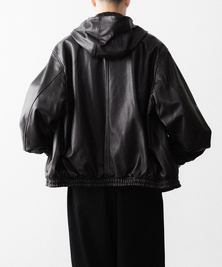 ssstein(シュタイン)のLAMB LEATER HOOD JACKET - GREY BROWNの公式通販サイトsession福岡セレクトショップ