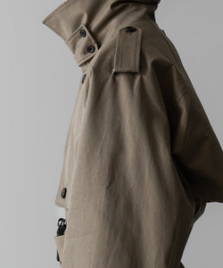 ssstein(シュタイン)の24AWコレクション LAYERED SHORT TRENCH COAT - BEIGE 公式通販サイトsession福岡セレクトショップ