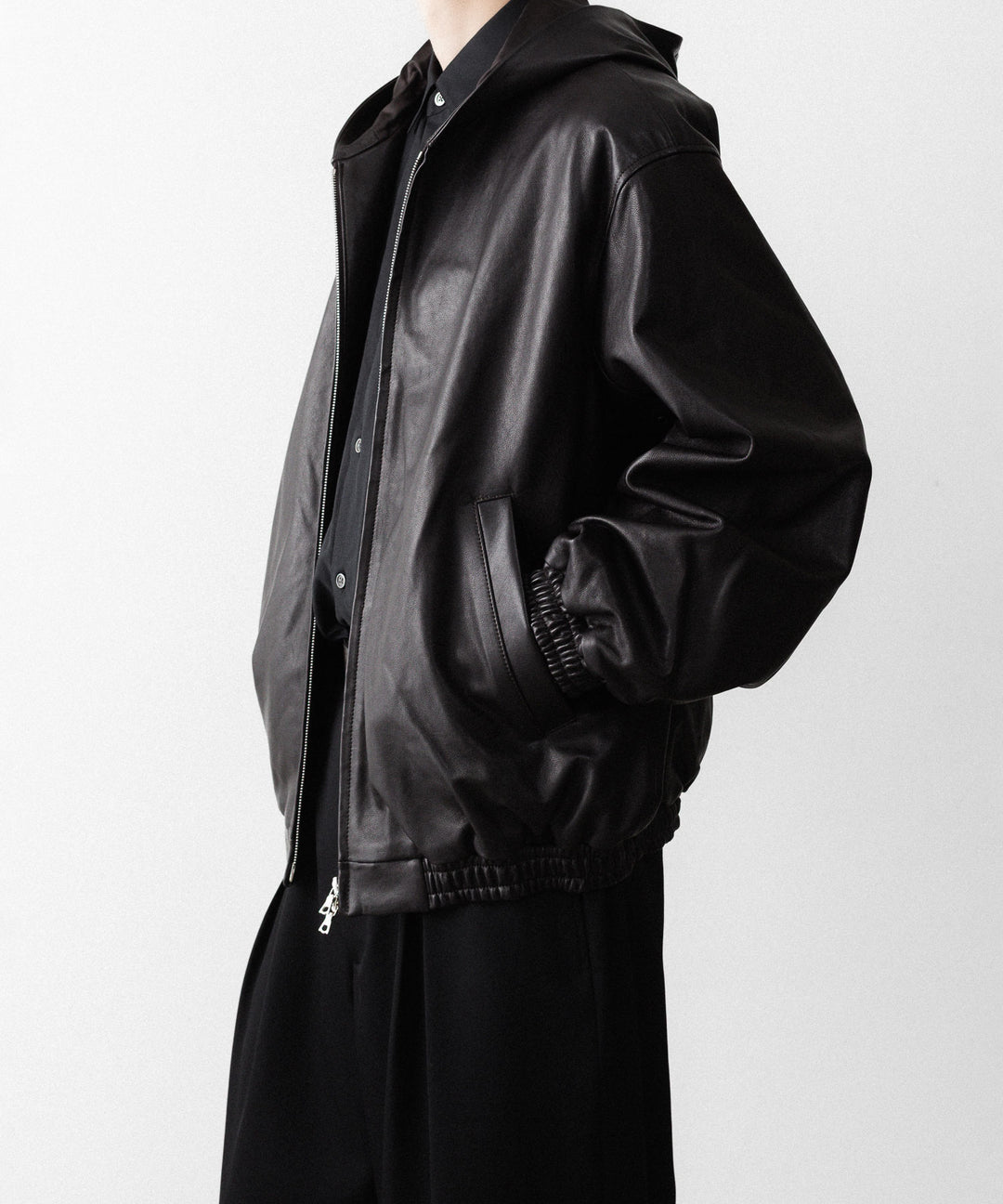 ssstein(シュタイン)のLAMB LEATER HOOD JACKET - GREY BROWNの公式通販サイトsession福岡セレクトショップ