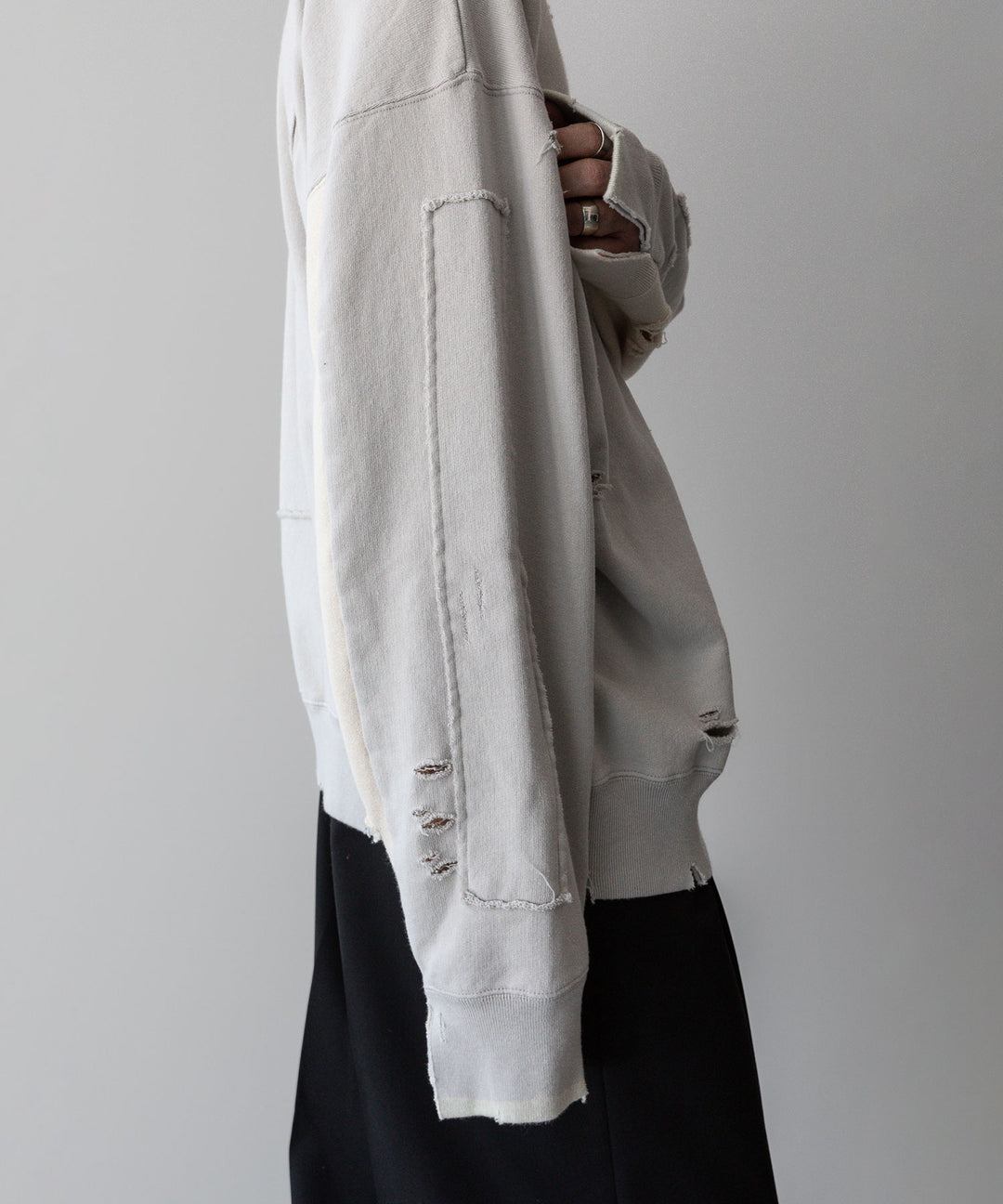 ssstein(シュタイン)の24AWコレクション OVERSIZED REBUILD SWEAT LS - GREIGE 公式通販サイトsession福岡セレクトショップ