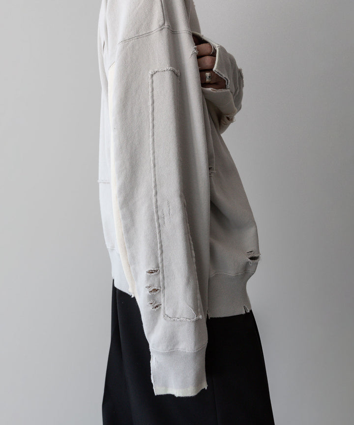 ssstein(シュタイン)の24AWコレクション OVERSIZED REBUILD SWEAT LS - GREIGE 公式通販サイトsession福岡セレクトショップ