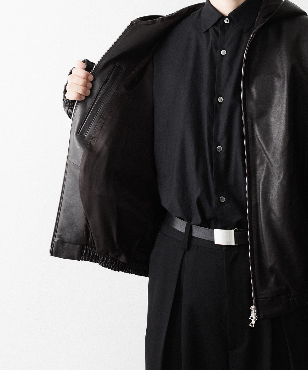 ssstein(シュタイン)のLAMB LEATER HOOD JACKET - GREY BROWNの公式通販サイトsession福岡セレクトショップ