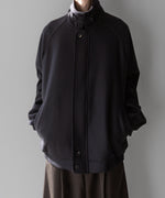 画像をギャラリービューアに読み込む, stein(シュタイン)の23AWコレクションOVERSIZED MELTON HARRINGTON ZIP JACKETのDARK CHARCOAL
