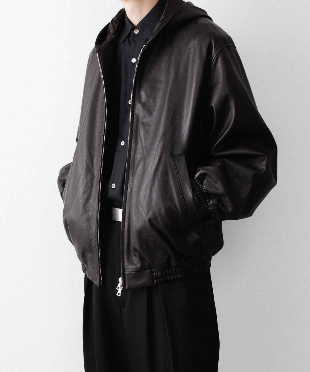 ssstein(シュタイン)のLAMB LEATER HOOD JACKET - GREY BROWNの公式通販サイトsession福岡セレクトショップ