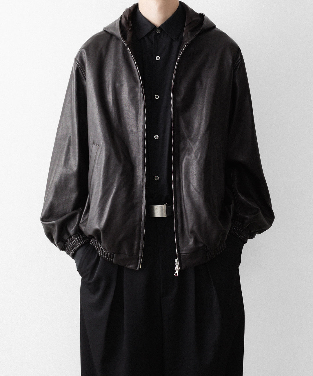 ssstein(シュタイン)のLAMB LEATER HOOD JACKET - GREY BROWNの公式通販サイトsession福岡セレクトショップ