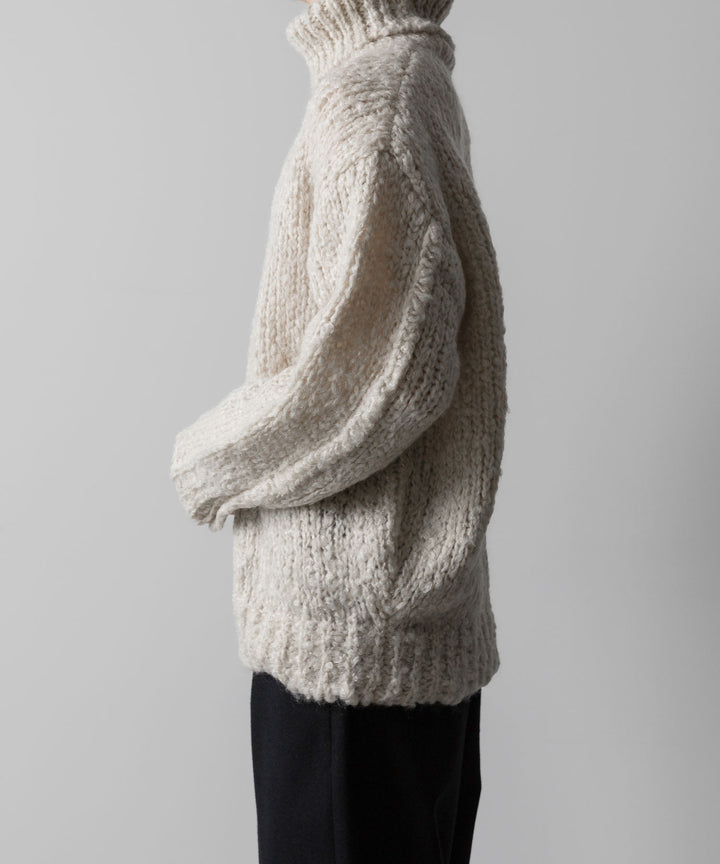 【stein】MOHAIR WOOL LOOSE KNIT TURTLE NECK LS - OFF