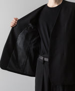 画像をギャラリービューアに読み込む, VEIN ヴェインのWO/VIS GABARDINE COLLARLESS JACKET - BLACKの公式通販サイトsession福岡セレクトショップ
