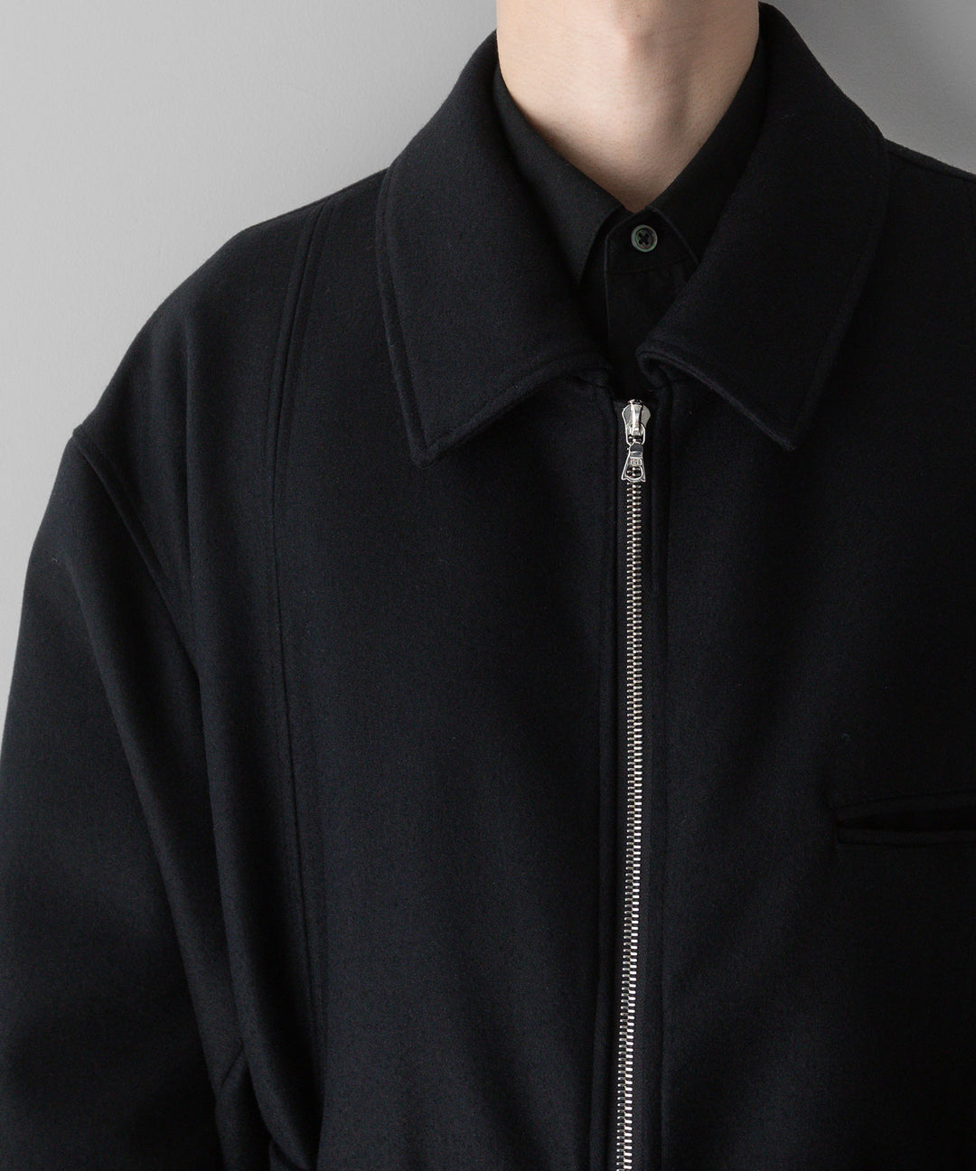 stein シュタイン 23aw OVERSIZED MAXI-LENGTH ZIP COAT - BLACK sessionセッション福岡セレクトショップ 公式通販サイト