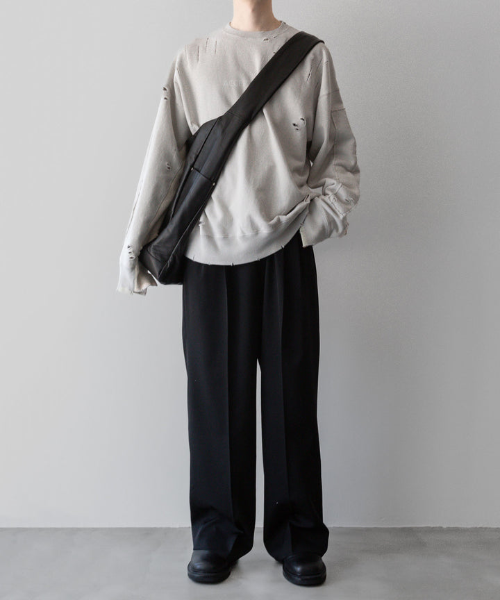 ssstein(シュタイン)の24AWコレクション OVERSIZED REBUILD SWEAT LS - GREIGE 公式通販サイトsession福岡セレクトショップ