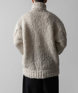 【stein】MOHAIR WOOL LOOSE KNIT TURTLE NECK LS - OFF