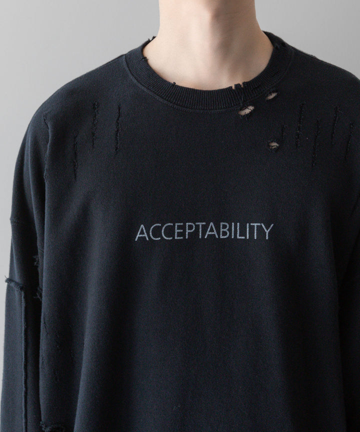 ssstein(シュタイン)の24AWコレクション OVERSIZED REBUILD SWEAT LS - DARK NAVY 公式通販サイトsession福岡セレクトショップ
