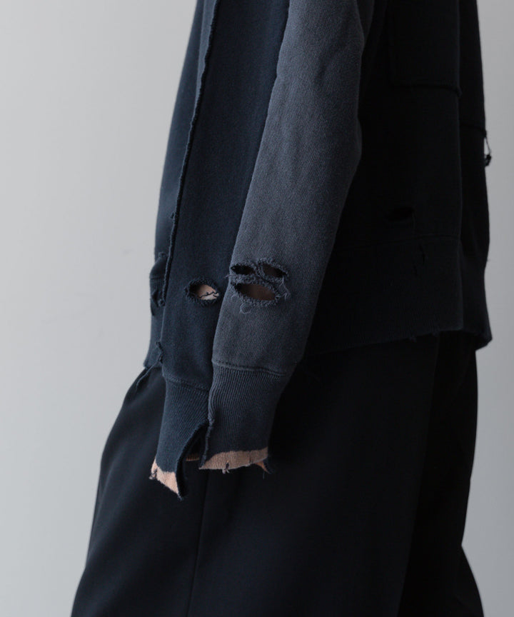 ssstein(シュタイン)の24AWコレクション OVERSIZED REBUILD SWEAT LS - DARK NAVY 公式通販サイトsession福岡セレクトショップ