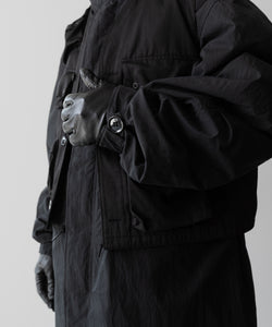 【ANTHEM A】MILITARY MULTI WAY OVER COAT - BLACK