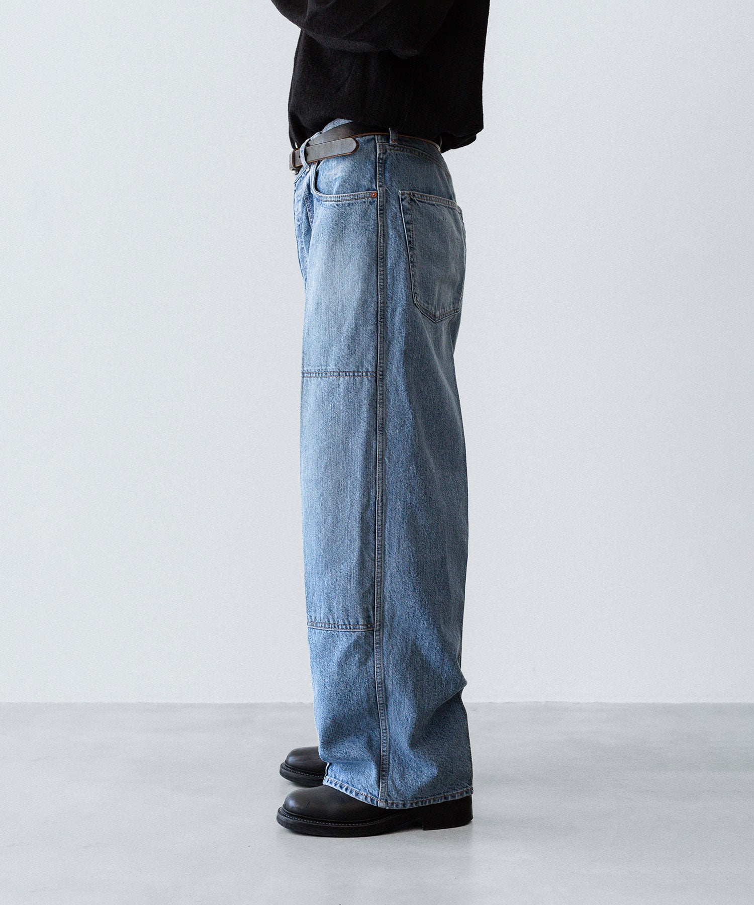 phebus/フィーバス WASHI DENIM STRAIGHT PANTS phebus / フィーバス】WASHI DENIM WORK PT - FADE BLUE | 公式通販