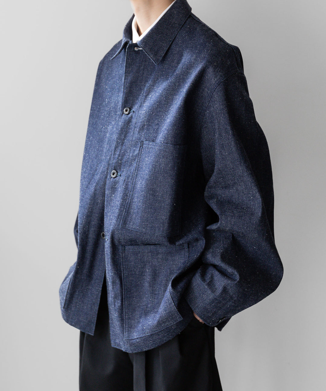 【INTÉRIM】30s USMC UTILITY DUNGAREE JACKET - NAVY【INTÉRIM】30s USMC UTILITY DUNGAREE JACKET - NAVY