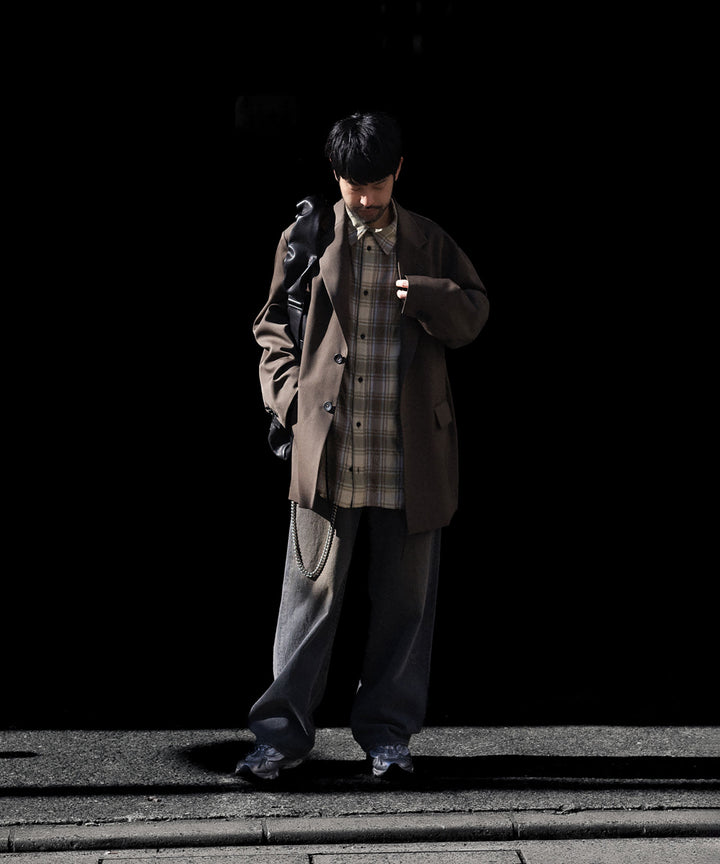 ssstein(シュタイン)のOVERSIZED SINGLE BREASTED LONG JACKET - DARK BROWNの公式通販サイトsession福岡セレクトショップ