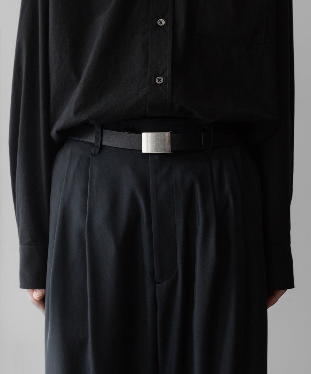 【stein】ssstein シュタインのCUPRO WIDE EASY TROUSERSのBLACK 公式通販サイトsession福岡セレクトショップ