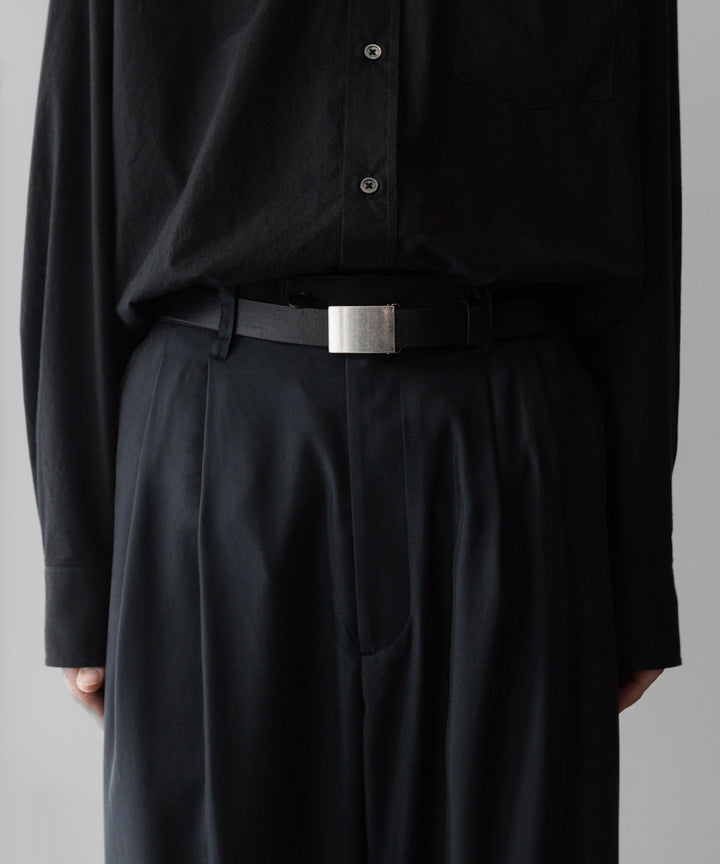 【stein】ssstein シュタインのCUPRO WIDE EASY TROUSERSのBLACK 公式通販サイトsession福岡セレクトショップ