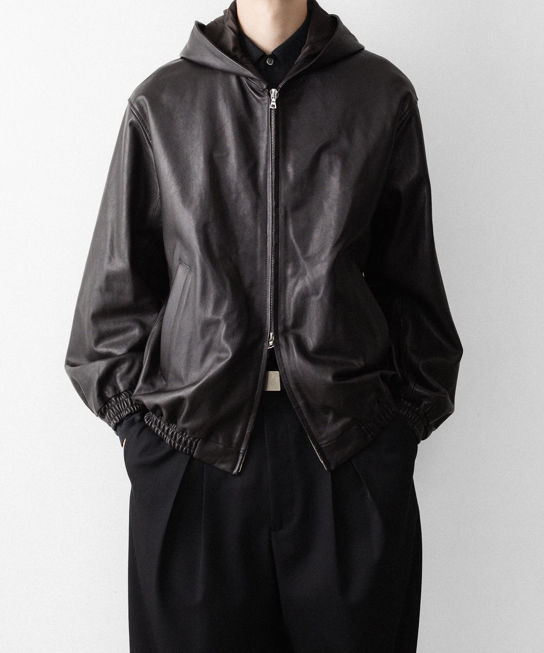 ssstein(シュタイン)のLAMB LEATER HOOD JACKET - GREY BROWNの公式通販サイトsession福岡セレクトショップ
