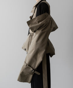 ssstein(シュタイン)の24AWコレクション LAYERED SHORT TRENCH COAT - BEIGE 公式通販サイトsession福岡セレクトショップ