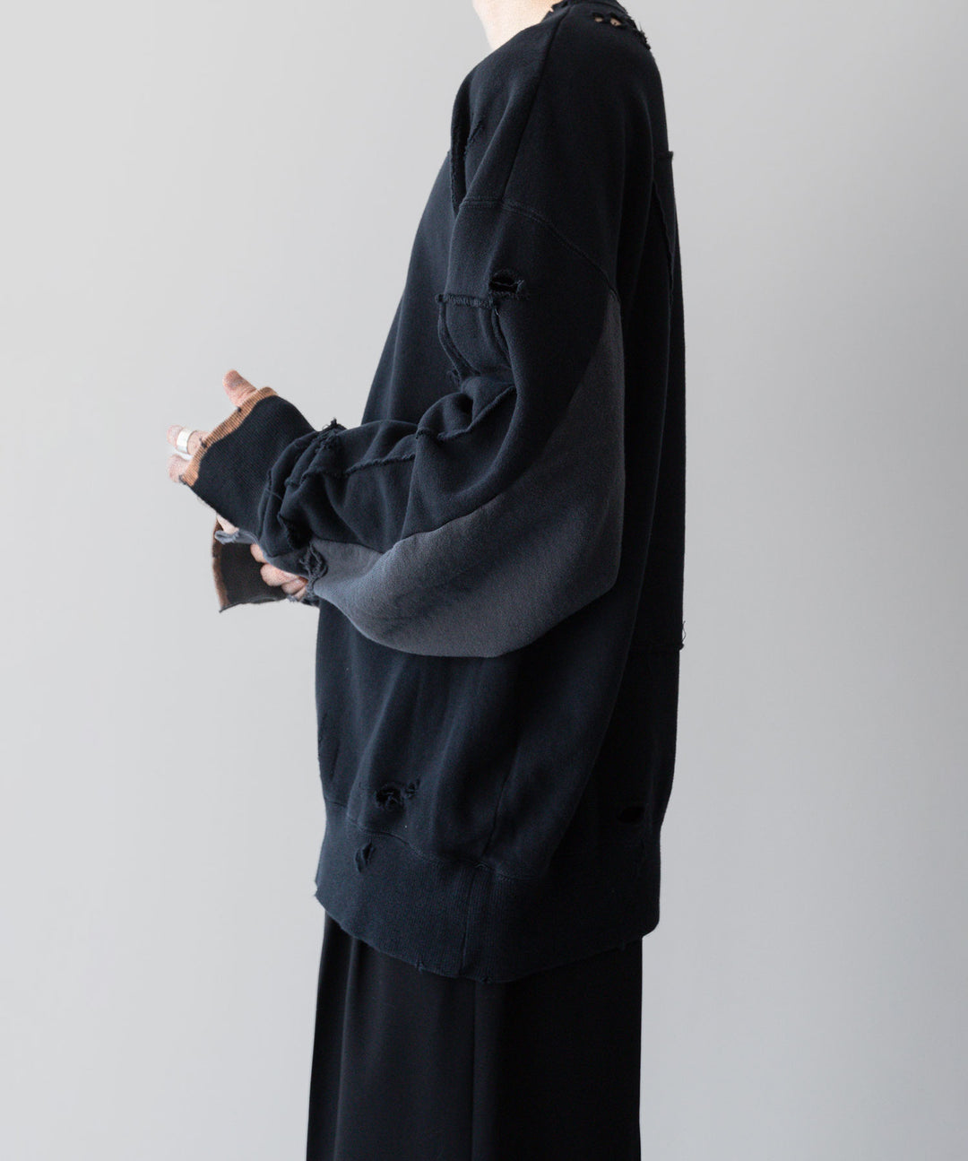 ssstein(シュタイン)の24AWコレクション OVERSIZED REBUILD SWEAT LS - DARK NAVY 公式通販サイトsession福岡セレクトショップ