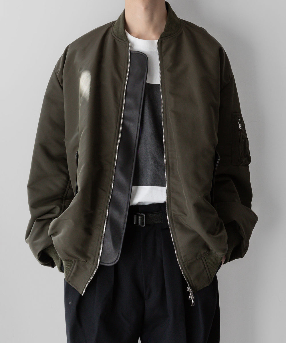 stein シュタイン 23aw OVERSIZED FLIGHT JACKET - MILITARY KHAKI sessionセッション福岡セレクトショップ 公式通販サイト