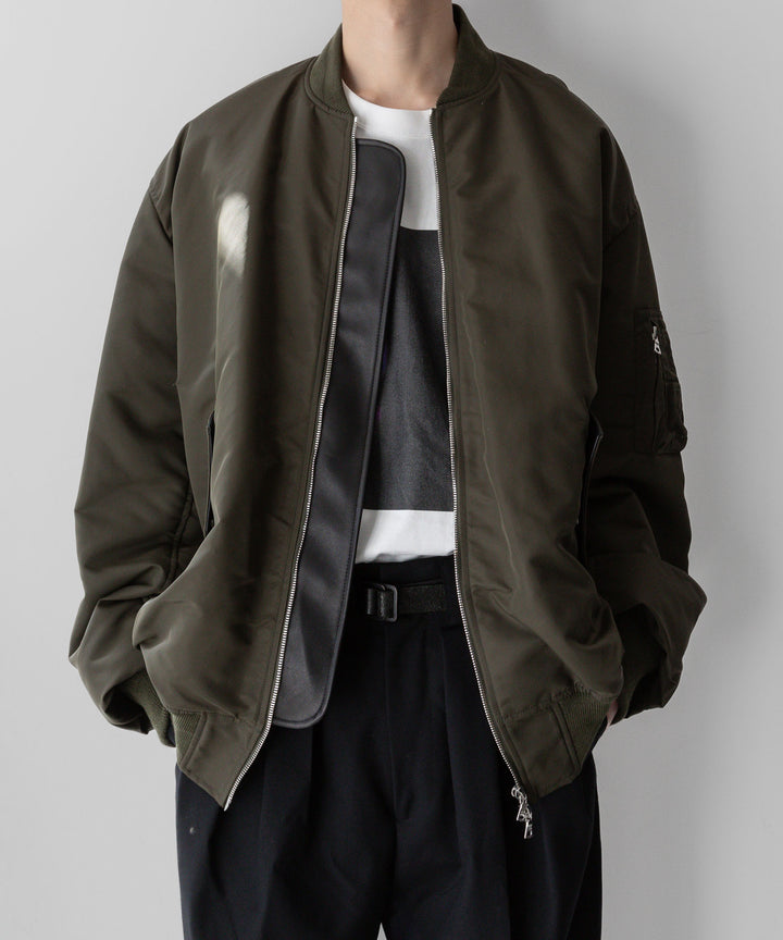 stein シュタイン 23aw OVERSIZED FLIGHT JACKET - MILITARY KHAKI sessionセッション福岡セレクトショップ 公式通販サイト