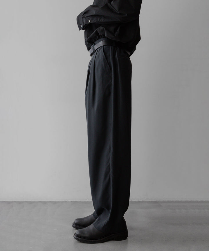 【stein】ssstein シュタインのCUPRO WIDE EASY TROUSERSのBLACK 公式通販サイトsession福岡セレクトショップ
