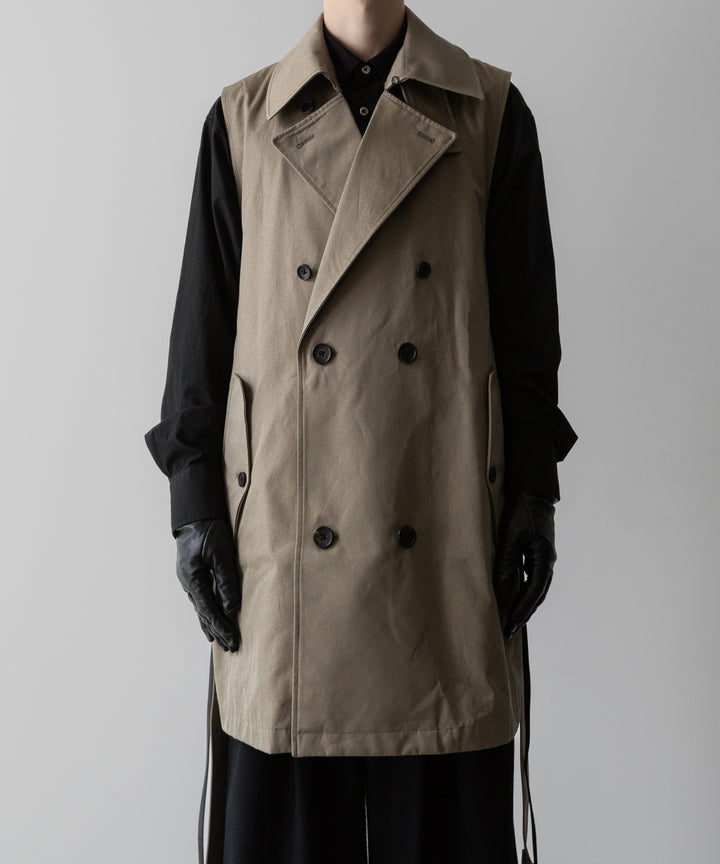 ssstein(シュタイン)の24AWコレクション LAYERED SHORT TRENCH COAT - BEIGE 公式通販サイトsession福岡セレクトショップ