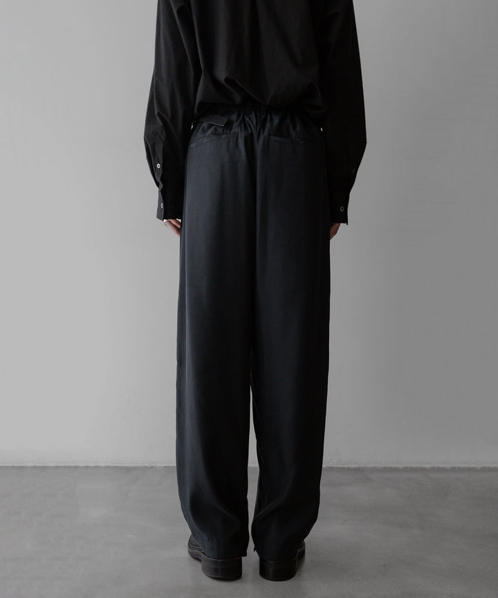 【stein】ssstein シュタインのCUPRO WIDE EASY TROUSERSのBLACK 公式通販サイトsession福岡セレクトショップ