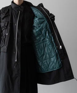 【ANTHEM A】MILITARY MULTI WAY OVER COAT - BLACK